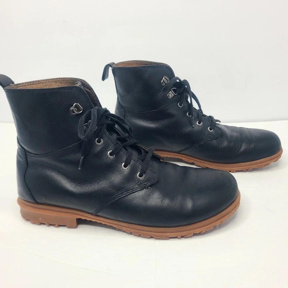 Bogs‎ Women's Chukka Leather Ankle Boots US 10.5 Waterproof Black Lace Up